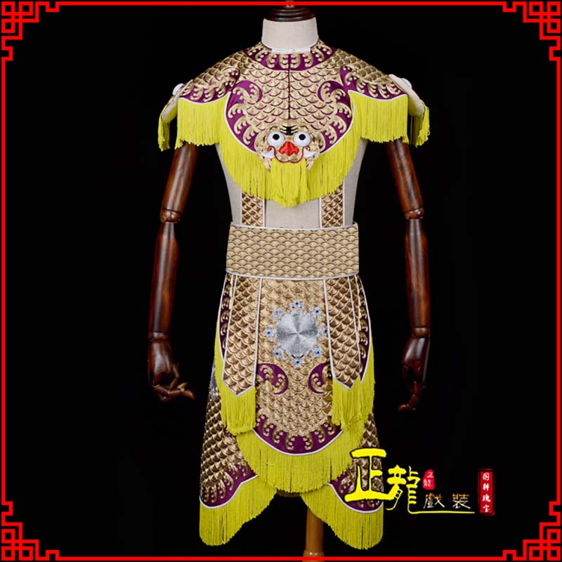 尖扎武将士兵云肩鱼鳞侉子